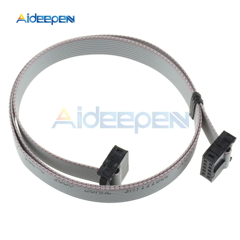 2.54mm 70CM 10 Pin USB ASP ISP JTAG AVR Wire 10P IDC Flat Ribbon DATA Cable 2.54mm Connector Female to Female