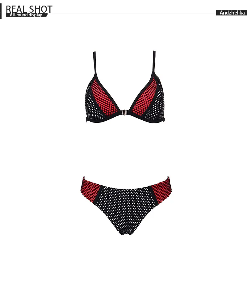 Andzhelika bikini женский купальник бикини точка с сеткой костюм бикини AK8800