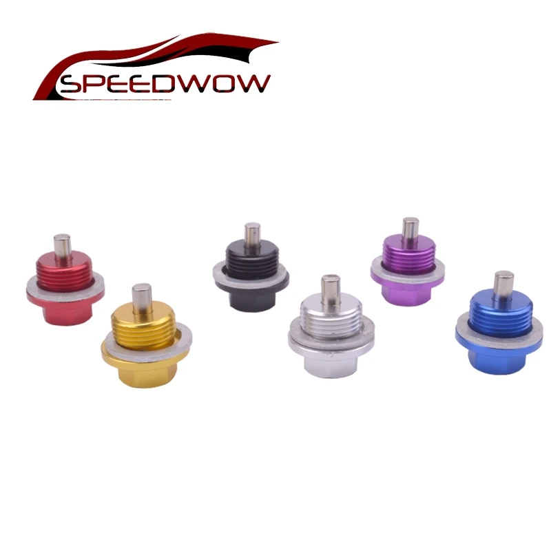 Алюминиевая гайка SPEEDWOW M18 * 1 5 магнитная масляного поддона сливной винт сливная