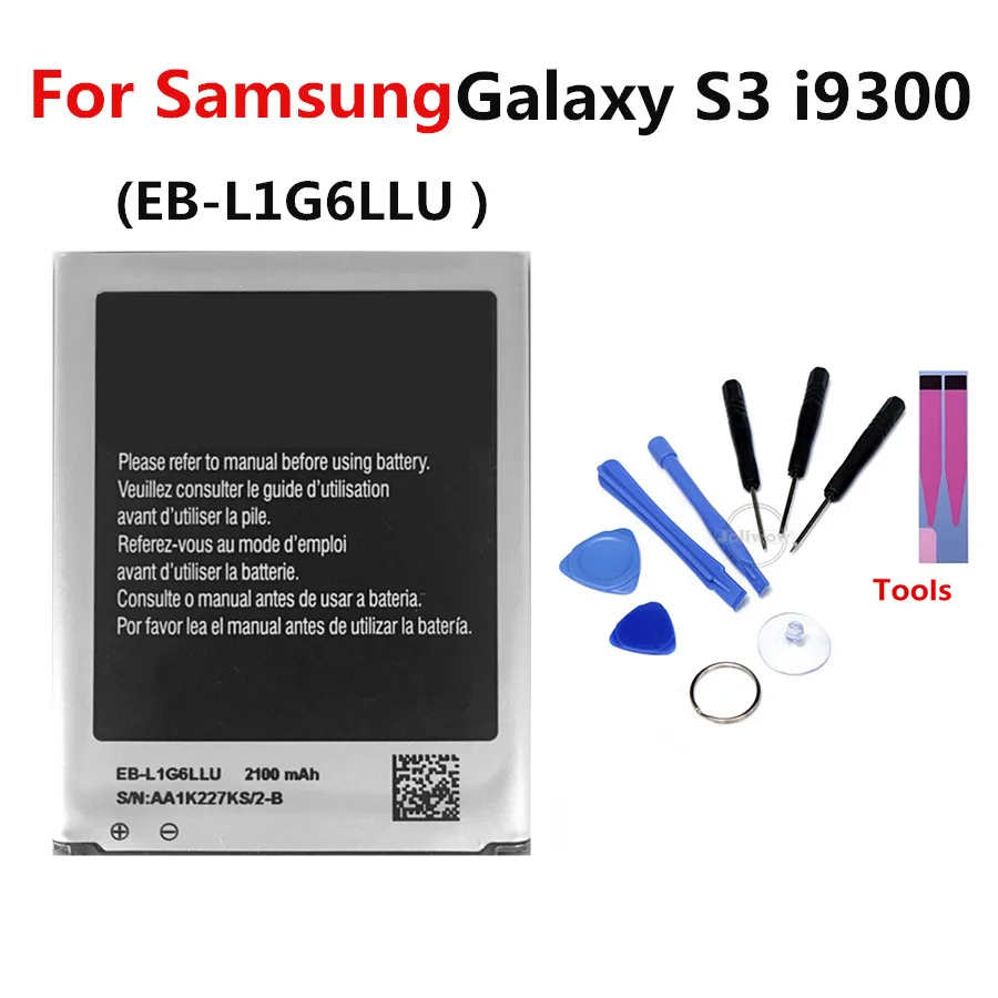 Аккумулятор для Samsung Galaxy S3 i9300 i9308 i747 i535 L710 T999 аккумуляторы телефона 2100 мАч с NFC |