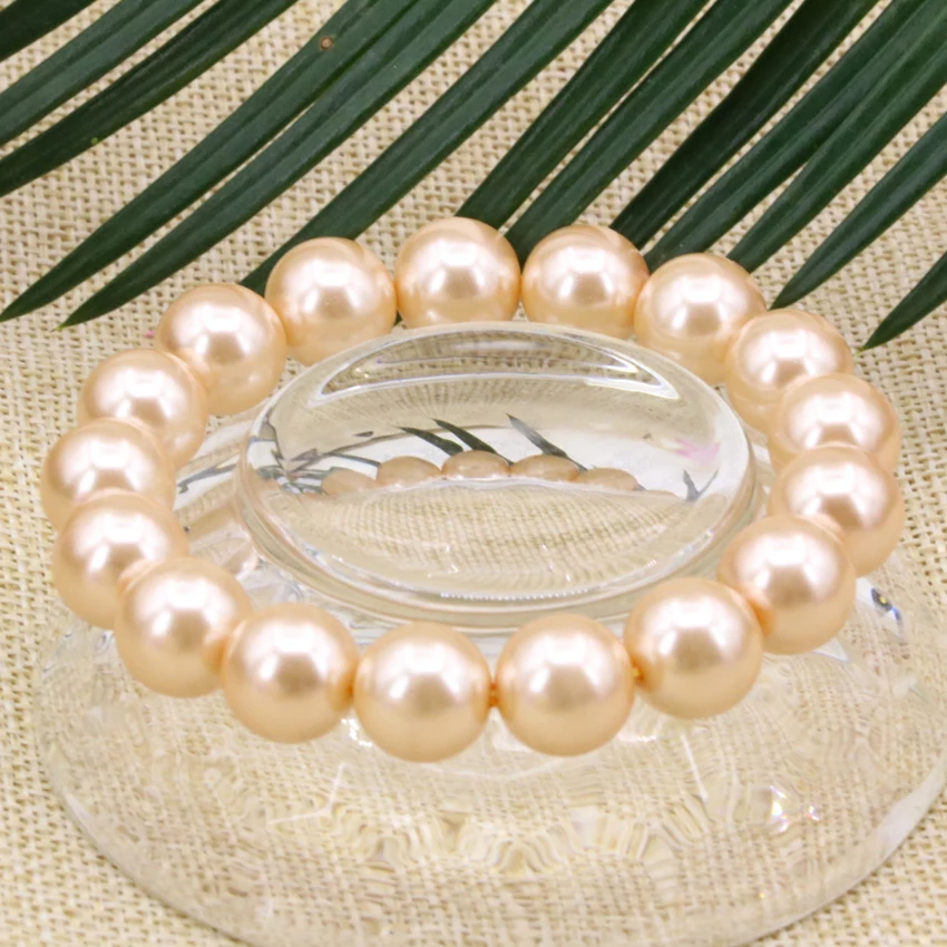 Женский браслет и с искусственным жемчугом диаметр 12 мм 7 5 дюйма B3173|charm bracelet|bracelet