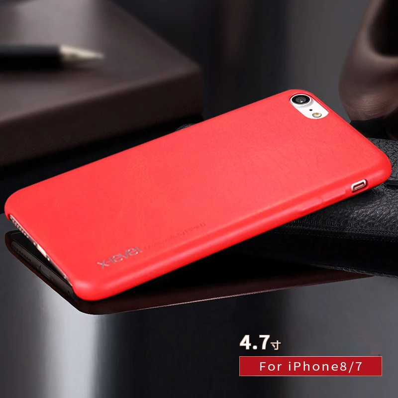 Для iPhone XS Max 6,5 X XS 5,8 XR 6,1 чехол для телефона X-Level роскошный Винтажный чехол из искусственной кожи чехол для iPhone 7P 8P 5,5 7 8 4,7 чехол Funda
