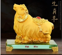 velvet gold crystal base alluvial gold sheep ram immensely proud recruitment crafts handicraft decoration home statues sculpture