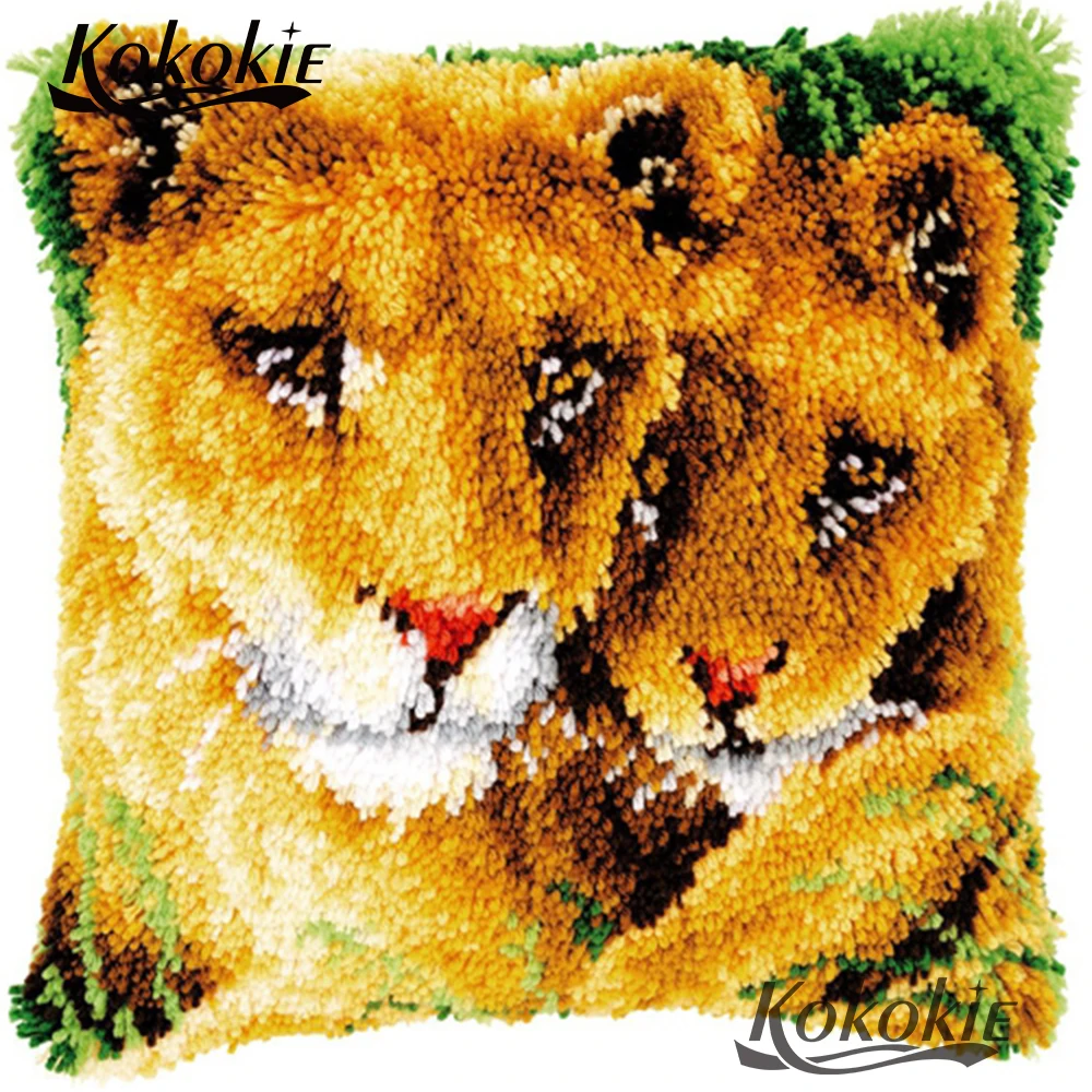 

handmade cross stitch kits embroidery needlework sets latch hook rug kits animal carpet 3d mat sets cushion blanket
