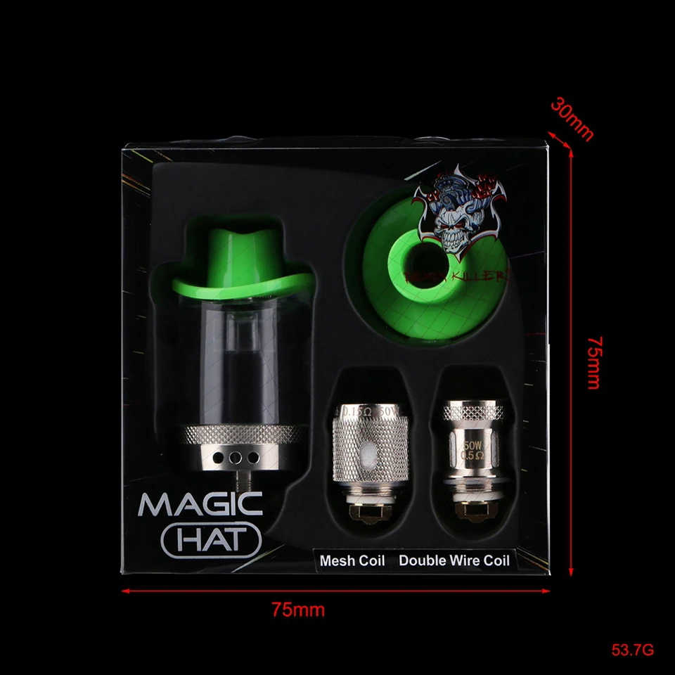Оригинальная электронная сигарета Demon Killer бак Magic Hat атомайзер сетчатая катушка 5 0