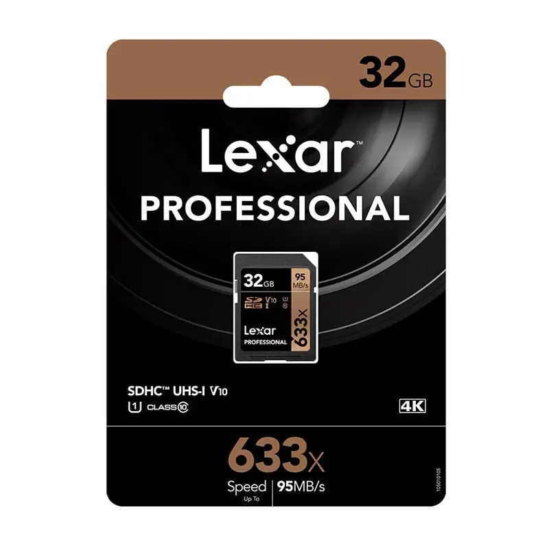 Lexar SD Card 32 GB Genuine 95MB/s 633x flash card SDHC U1 Class 10 Memory Card sd cartao de memoria For DSLR HD video 3d card