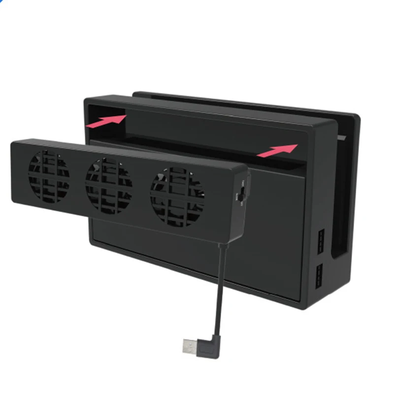 ДЛЯ NS Switch охлаждающий вентилятор док станция основание три вентилятора