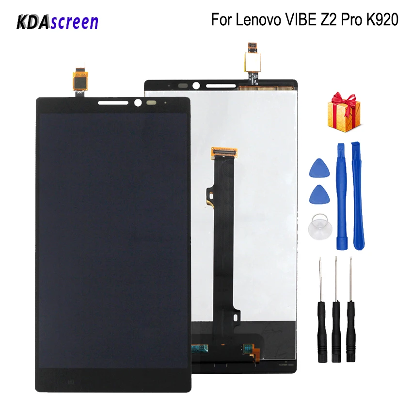 Для lenovo VIBE Z2 Pro K920 lcd дисплей сенсорный экран в сборе для ЖК телефона Запчасти