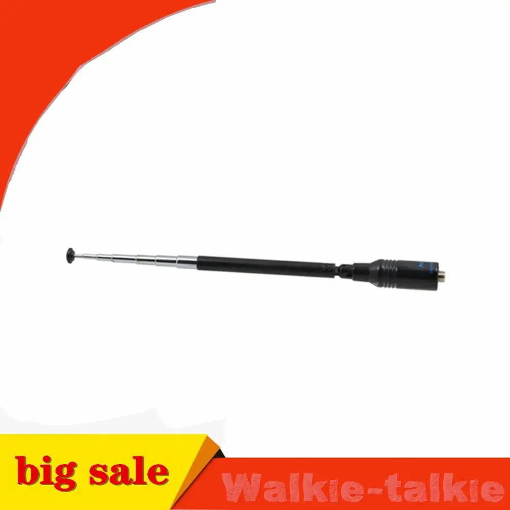 2 шт. VHF UHF подсветка телескопическая двухдиапазонная антенна для Baofeng Портативная
