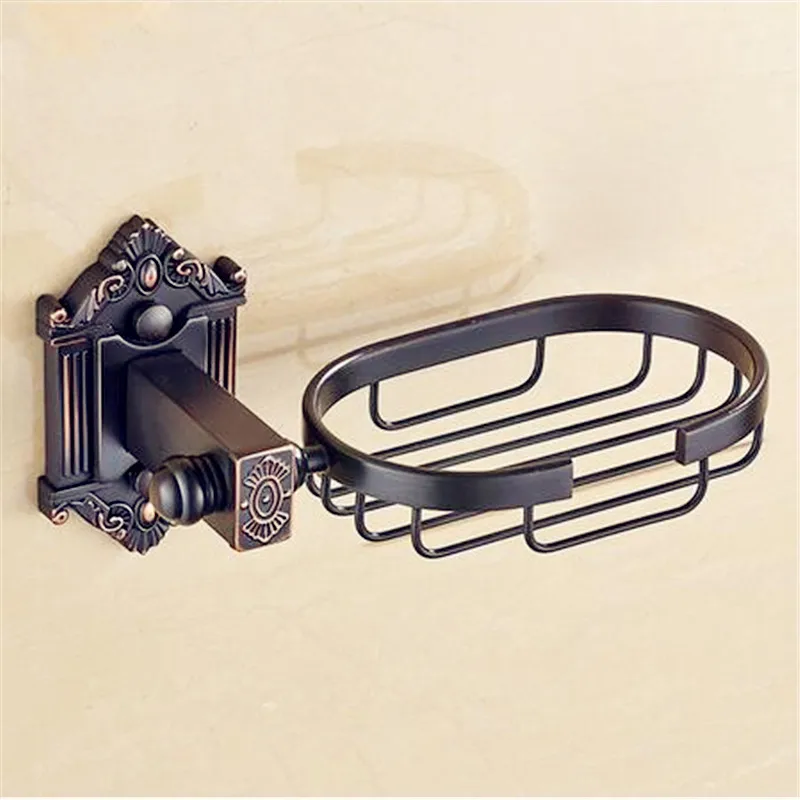 Auswind Античная бронзовая Щетка латунь мыльница держатель настенный кронштейн