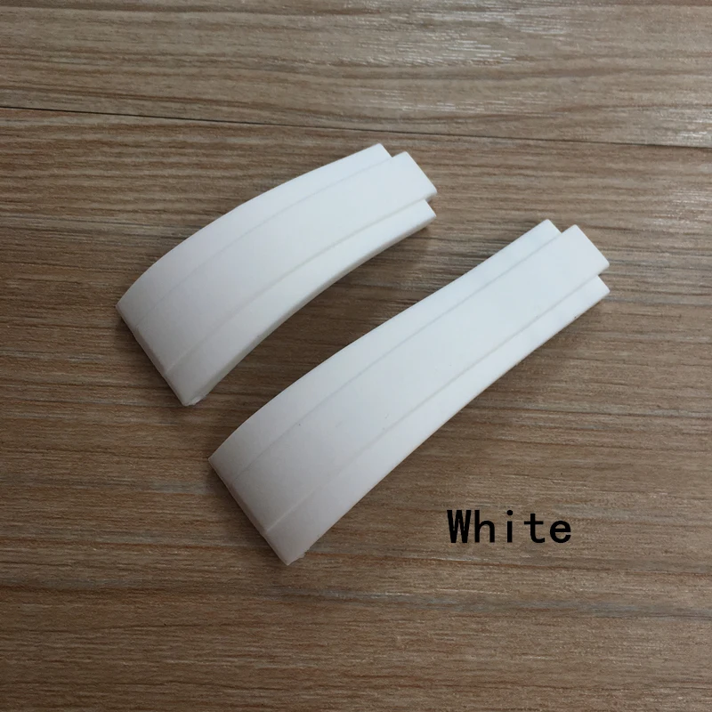 20mm Black Blue White Red Gray Nature Rubber Watchband watch band For Role strap Submariner Daytona GMT OYSTERFLEX Easy Adjust