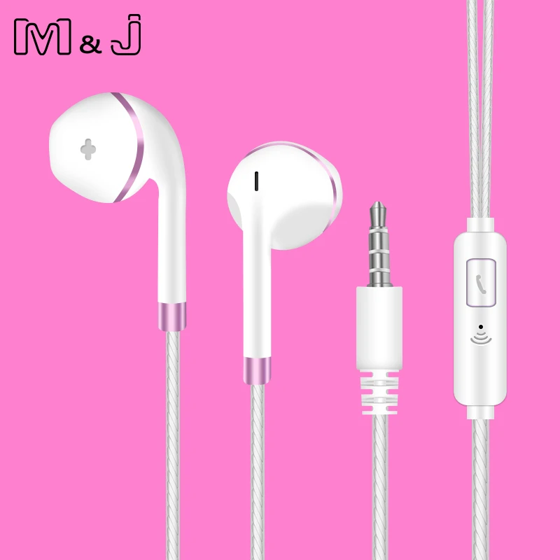 Оригинальные наушники M & J V5 запатентованные полувкладыши стереонаушники