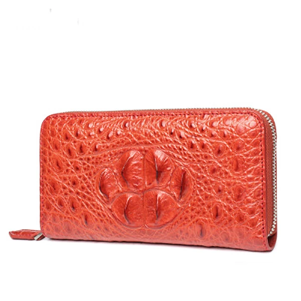 01 orange LAMGSIDI, натуральная крокодиловая кожа, клатч, защитный чехол для iphone x, 6, 7, 8 plus, 5S, SE, роскошная, деловая, благородная, многофункциональная сумка - Цвет: 01 orange