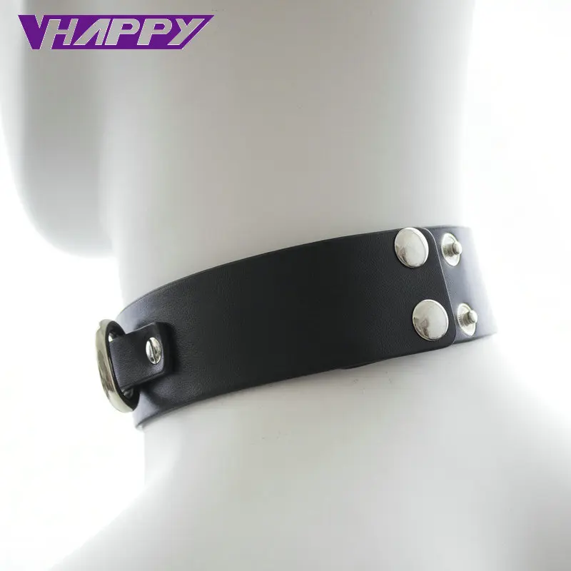 Black PU Leather Slave Sex Collars Collar Ring Toys For Couples Adult Games Fetish Spike Bdsm Bondage Products | Красота и здоровье