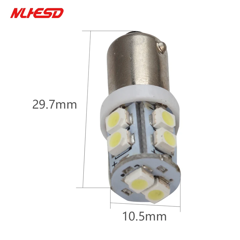 10 шт. BA9S 3528 1210 10SMD Клин светодиодный Подсветка регистрационного номера T4W Smd 194 168