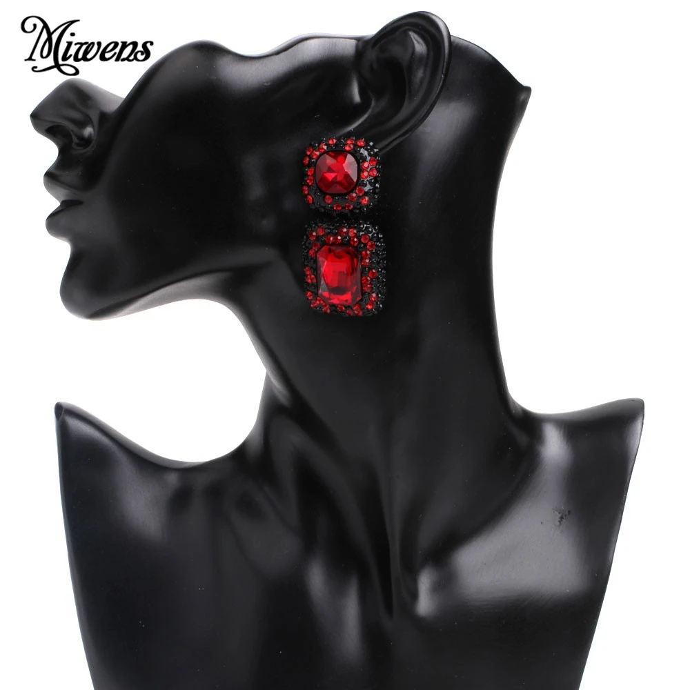 Женские серьги-гвоздики с кристаллами в винтажном стиле | Украшения и аксессуары