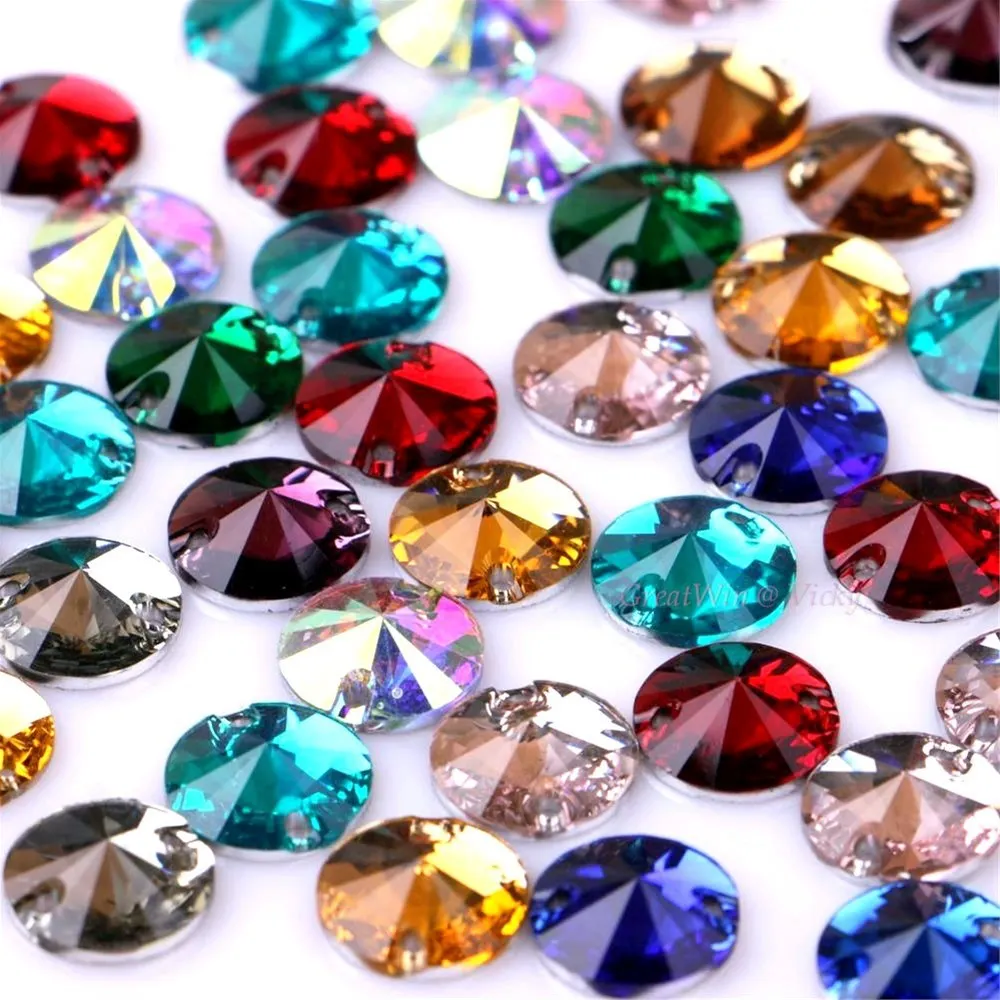 Бусины с двумя отверстиями для пришивания 50 шт. 10 мм|resin sew on rhinestone|sew rhinestonerhinestone |