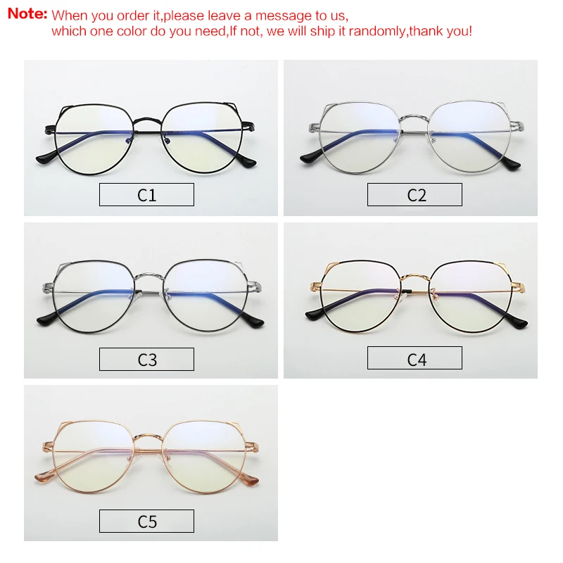 Big Frame Metal Women Prescription Glasses Vintage Transparent Myopia Spectacles Ultralight Optical Clear Reading Eyeglasses 618 |