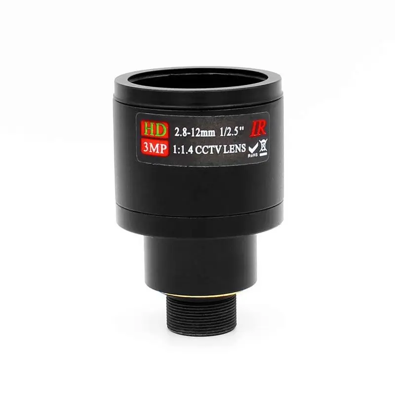 HD 3MP 2 8 12mm CCTV объектив с ручным фокусным зумом 8mm IR M12 для IP/CCD камеры|Запчасти CCTV| |