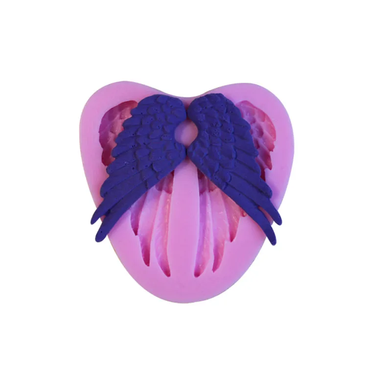 Angel wings Shape 3D fondant cake silicone mold for polymer clay molds chocolate pastry candy Clay making decoration tools | Дом и сад