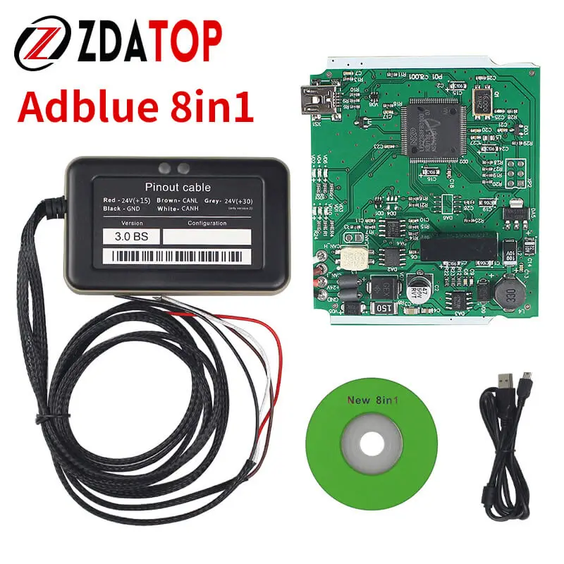 Эмулятор 8 в 1 для грузовиков Adblue с адаптером программирования Nox ADBLUE 9