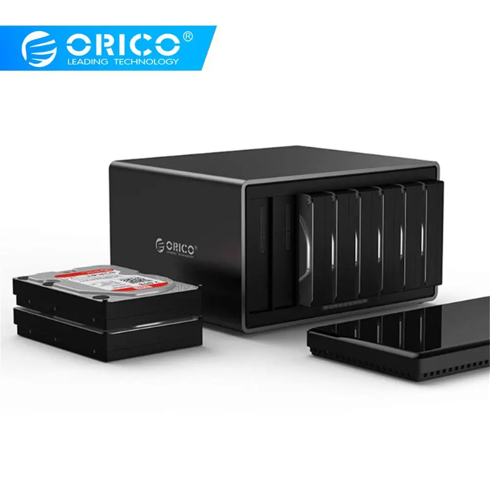 ORICO 3 5 дюймов 8 Bay USB3.0 высокоскоростной инструмент свободный корпус жесткого диска