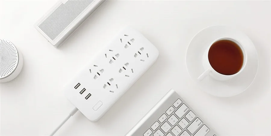 Оригинальный удлинитель питания Xiaomi Mijia Mi 2 А 3 USB порта для быстрой зарядки 6