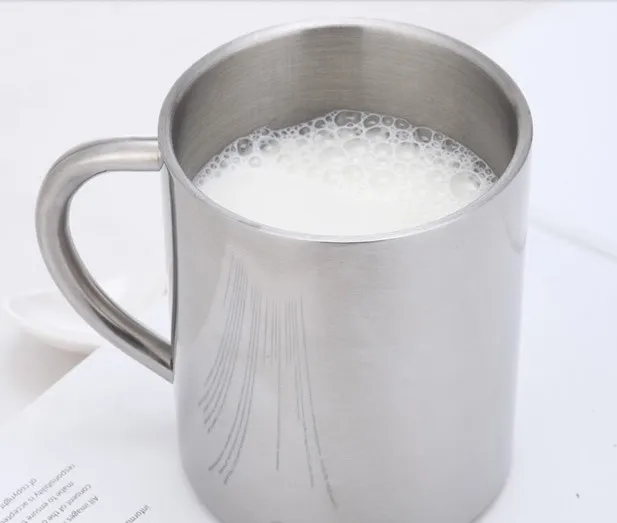 Креативная чашка для кофе и чая из нержавеющей стали кружка молока 300 мл | Дом сад