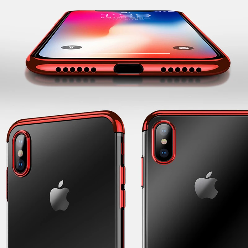 Plating Slim Case For Xiaomi Redmi Pocophone F1 A1 A2 MIX 2 2S S2 Note 3 4 4A 4X 5 Plus 5A 5X Pro Prime 8 8SE 9 9SE Black Cover | Мобильные