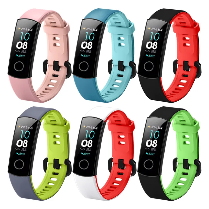Фитнес-браслет Honor Band 5, смарт-браслет Amoled, сенсорный экран, фитнес-трекер, для плавания, для обнаружения положения, пульса, сна, оснастки