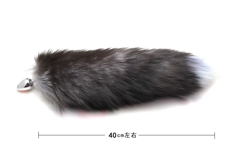 New Big Anal plug fox tail Stainless steel butt cat anal cosplay sex toys metal dog | Красота и здоровье