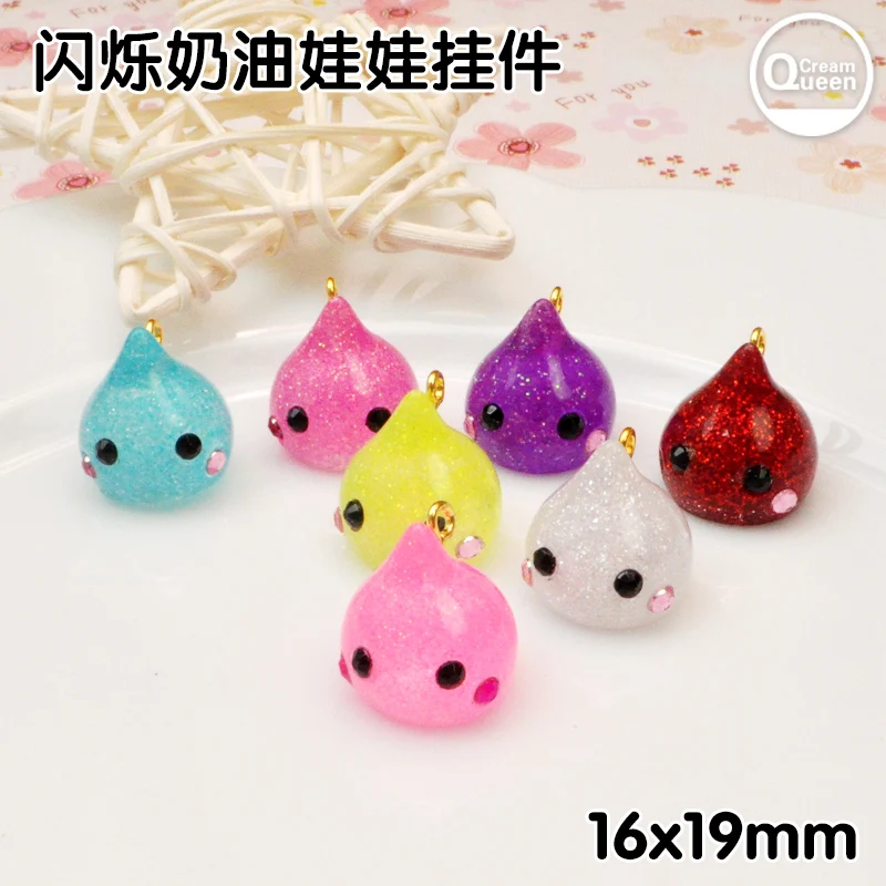 

16pcs necklace hoppechan pendant for DIY earring decoration resin keychian pendant woman jewelry charms