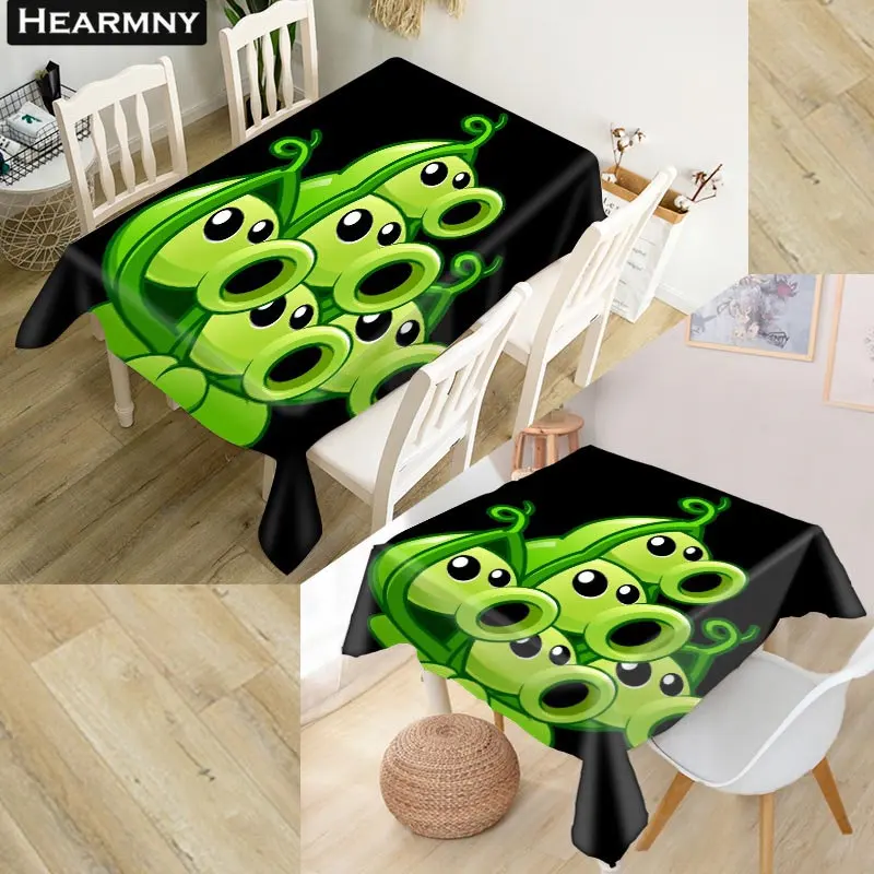 HEARMNY Plant VS Zombie скатерть 3D Ткань Оксфорд квадратная/прямоугольная Пыленепроницаемая скатерть для вечерние украшения дома ТВ чехлы