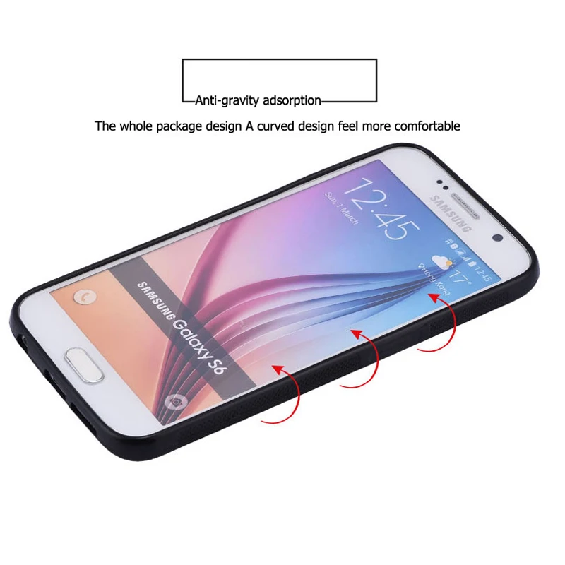 SYCASE Antigravity case for Samsung S7 Edge S6 s8 Plus note 3 4 5 Magical Anti Gravity Nano Suction Plastic phone Case |