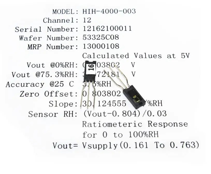 Новый оригинальный датчик влажности HIH-4000-003 SIP-3 | Электронные компоненты и