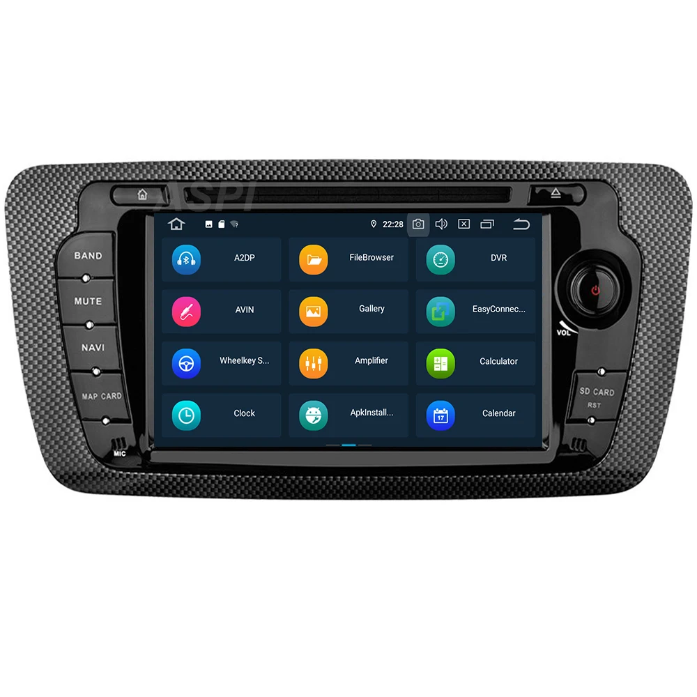 Android 9 0 автомобильный DVD плеер с спутниковой навигацией для Seat Ibiza 2009 2013 стерео