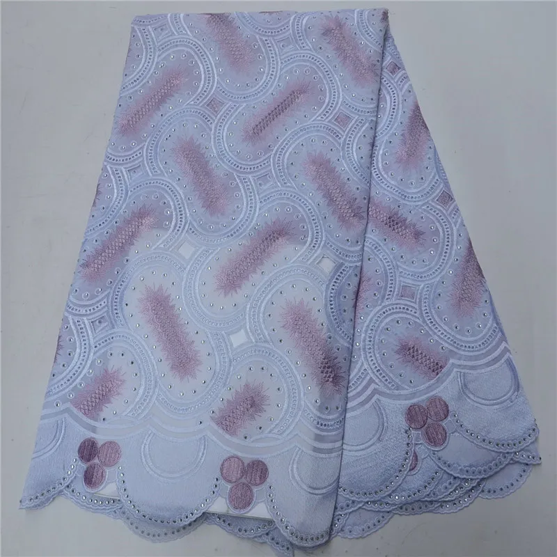 Stylish Women Party Clothing High Quality African Swiss Voile Lace In Switzerland Fabric With Stones Best Selling PSA195-2 | Дом и сад