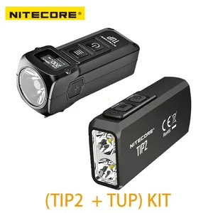 NITECORE TIP2 + NITECORE TUP в посылка вке Светодиодная лампа CREE XP-G3 S3 720 люмен USB Перезаряжаемый брелок светодиодная вспышка