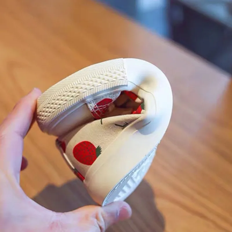 Весенне-летняя парусиновая обувь для девочек Детская джинсовая повседневная