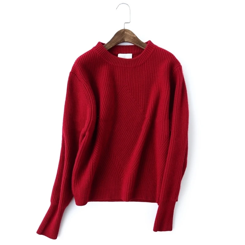 Gejas Ainyu autumn winter women sweaters fashion 2021 Cashmere sweater knitted Round neck pullover tops plus size | Женская одежда