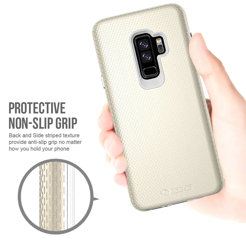 TOIKO X защитные чехлы для samsung Galaxy S9 Plus двухслойные ПК ТПУ крышки бампера гибридные бронированные аксессуары для телефонов защитный чехол