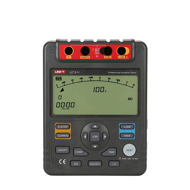 Цифровой тестер сопротивления изоляции UNI-T UT511 1000V 10gohm вольтметр с автоматическим