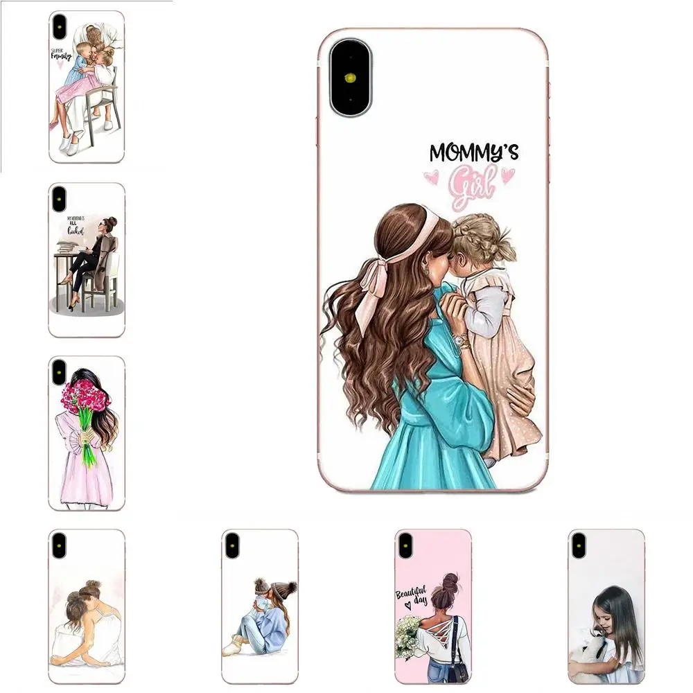 Мода для мамы и дочки Galaxy J1 J2 J3 J330 J4 J5 J6 J7 J730 J8 2015 2016 2017 2018 mini Pro мягкий TPU Quinn