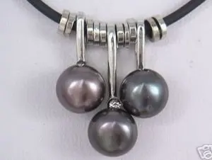 

Пресноводная культура 7-8 мм черный/белый/розовый/фиолетовый жемчуг кулон ожерелье 100% бесплатная доставка