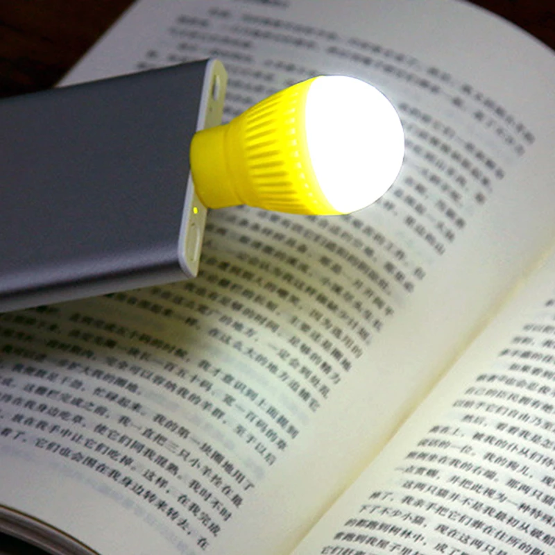 USB светодио дный свет книга мини лампа для чтения высокая яркая книга света Портативный лампы светодио дный USB лампа для Тетрадь компьютер Мощность банк случайный