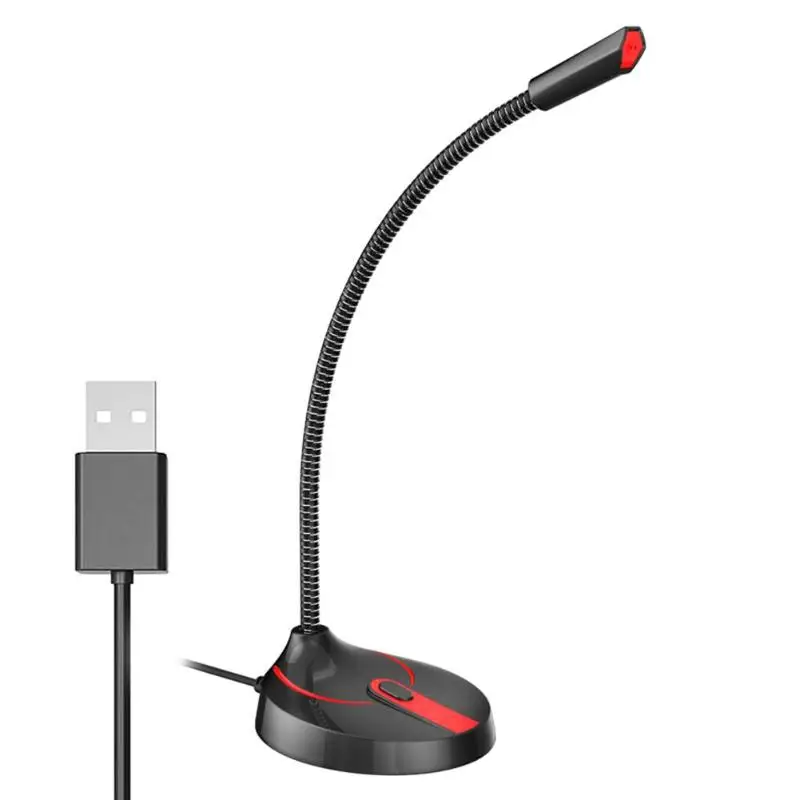 Гибкая подставка 3,5 мм USB мини студия речи всенаправленный микрофон проводной микрофон для компьютера ПК настольный ноутбук