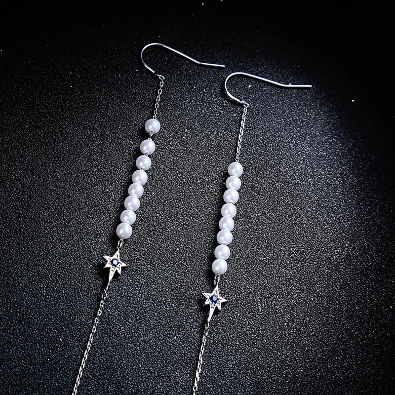 Uer сплав цепи кисточкой серьги Классический Акрил бисера длинные висячие для