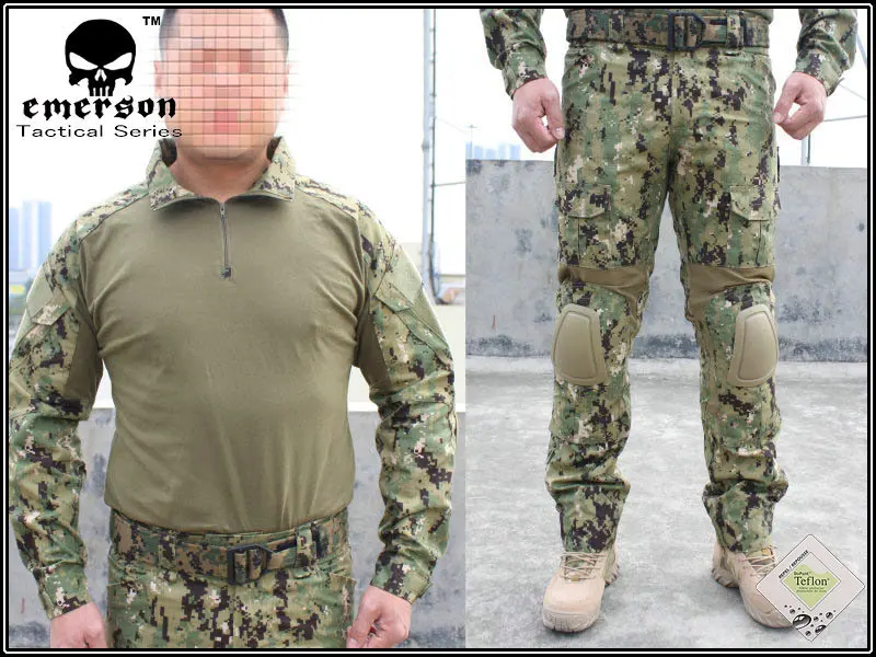 Военная армейская Боевая форма BDU Gen2 боевая рубашка брюки с налокотниками и