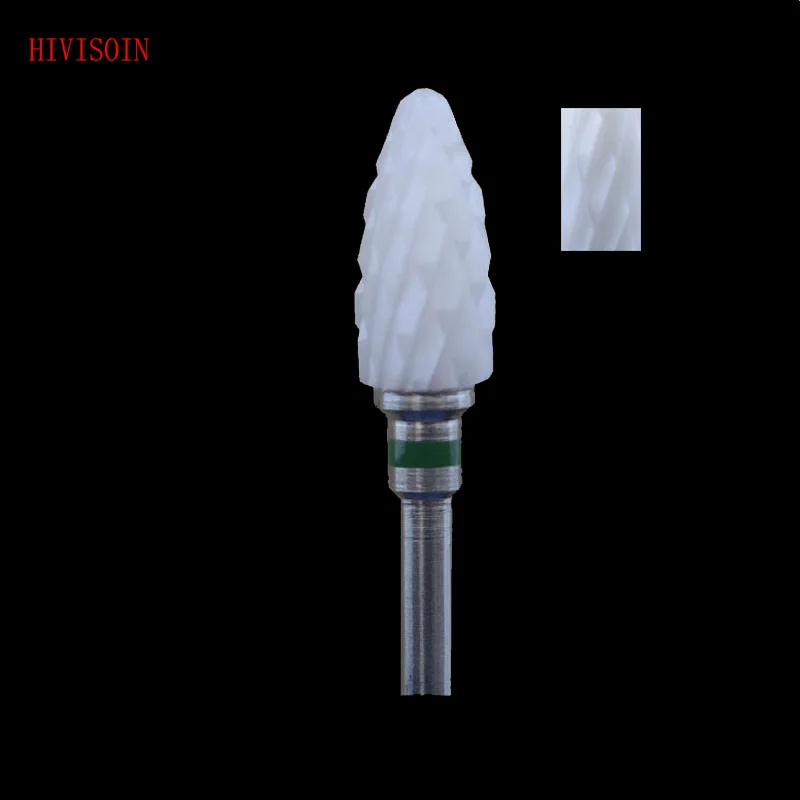 

2Pcs/Lot Bullet Shape- Cross Cut - White Zirconia Ceramic Dental Lab Burs - ISO 272 (XC) 4301.060