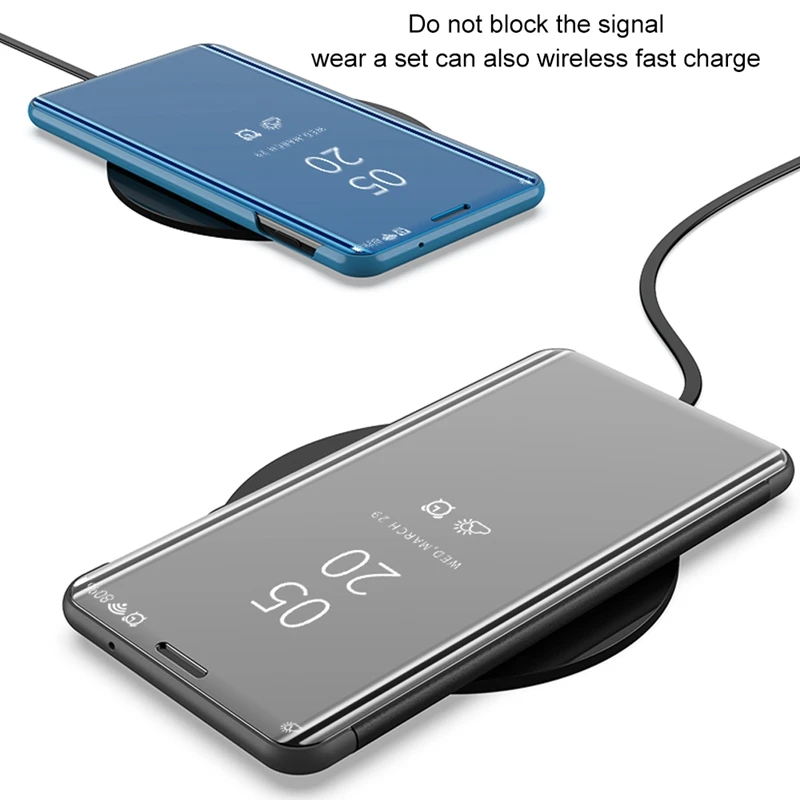 Smart Phone Case For Samsung S10 Plus Coque Luxury Leather Flip Galaxy S10E Cases S 10 Funda Mirror | Мобильные телефоны и